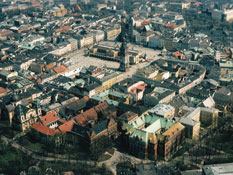 Rynek Główny i obiekty Uniwersytetu Jagiellońskiego