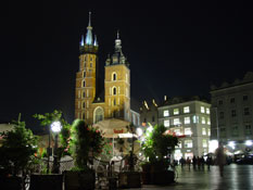 Rynek Główny nocą